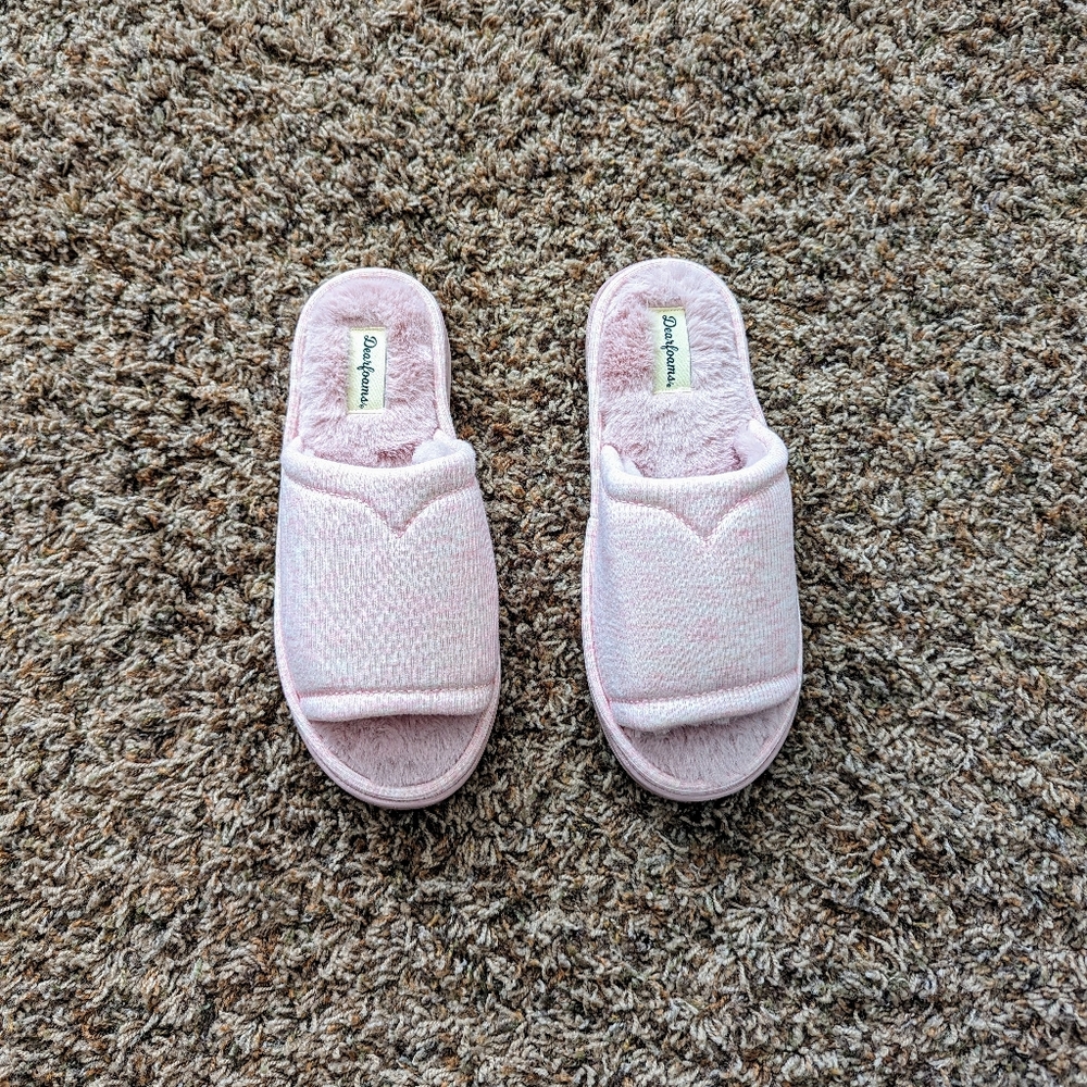 Dearfoam Demi Slide Slippers (NWOT)